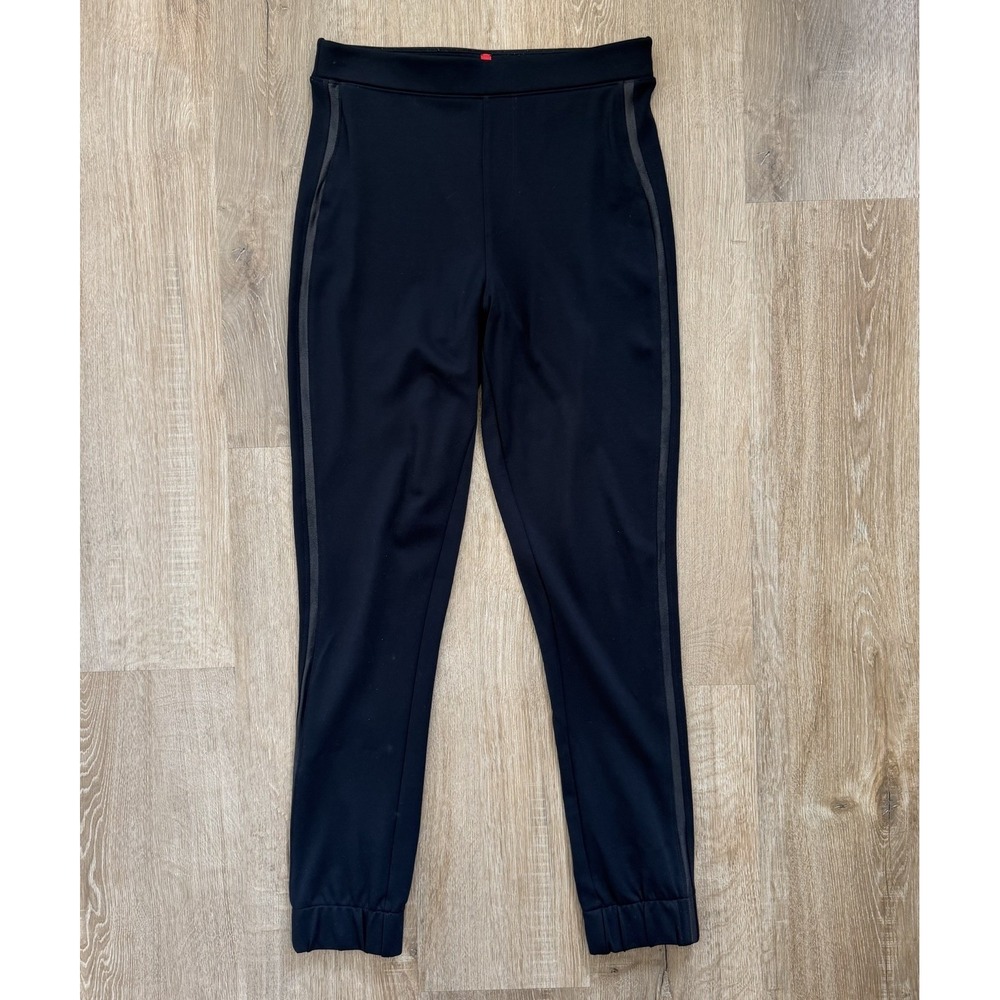 Spanx Black Jogger Tuxedo Stripe Pants Size Women's Small